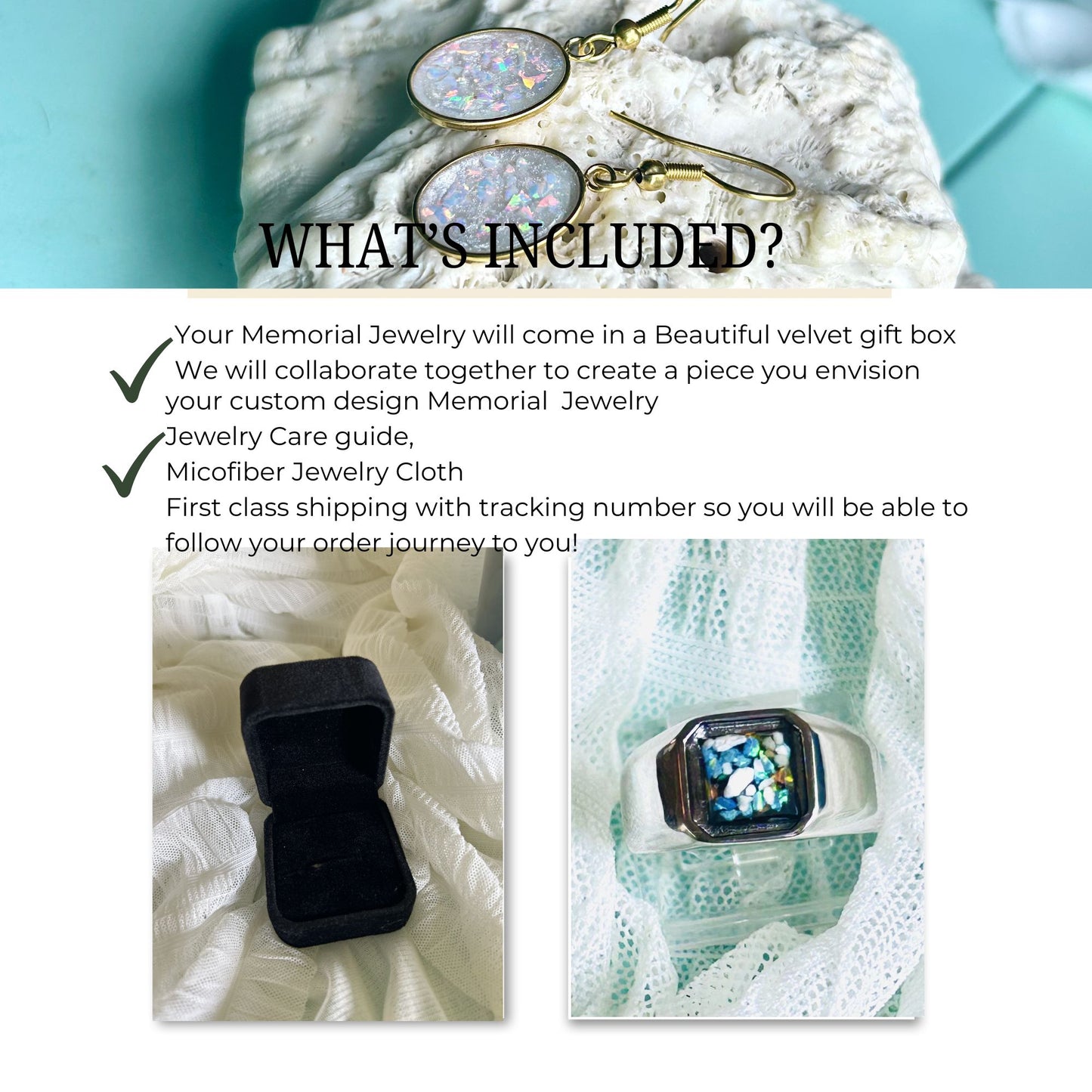 Cremation Ash Necklace, Pet Memorial Jewelry, Ashes keepsake, Heart Necklace for ashes, Sterling Silver, Gold Cremation Jewelry with Opal