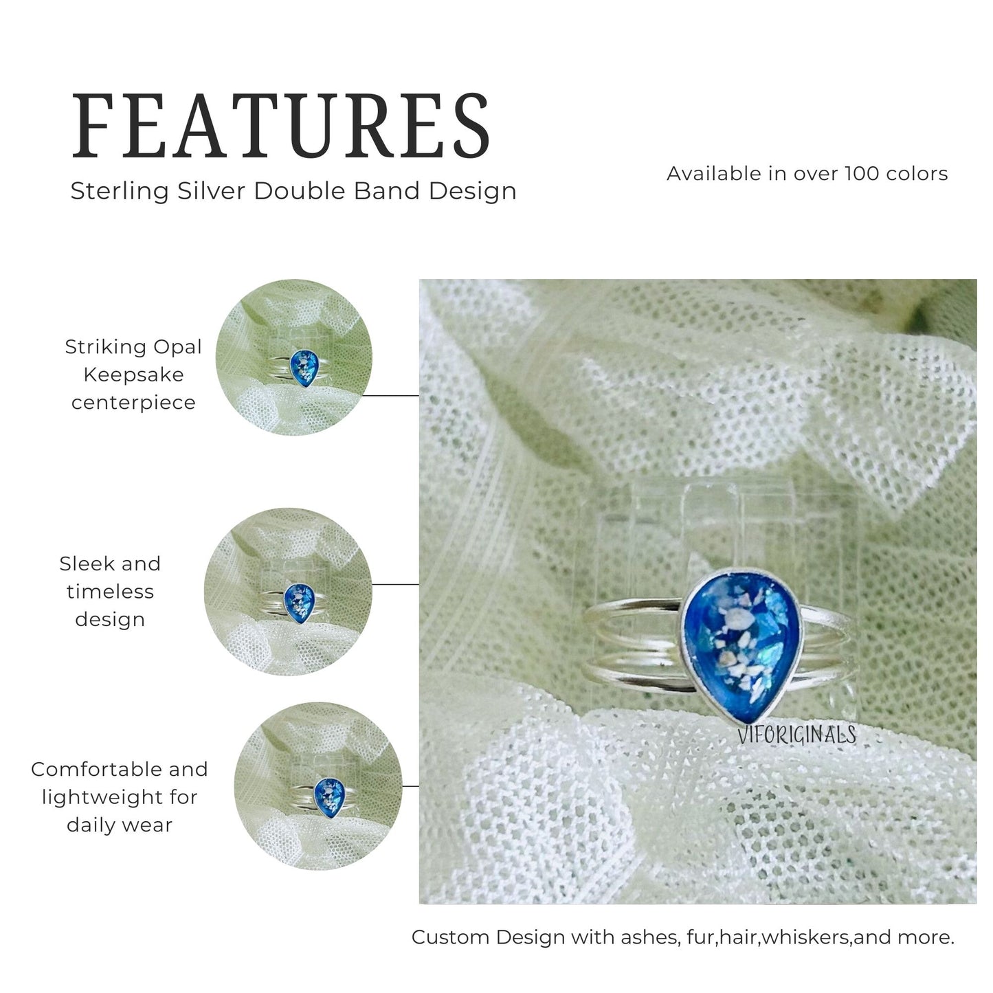 Cremation Ash jewelry, Creamation Ash Ring: Memorial Jewelry, Memorial Keepsake Ring, Meaningful gifts