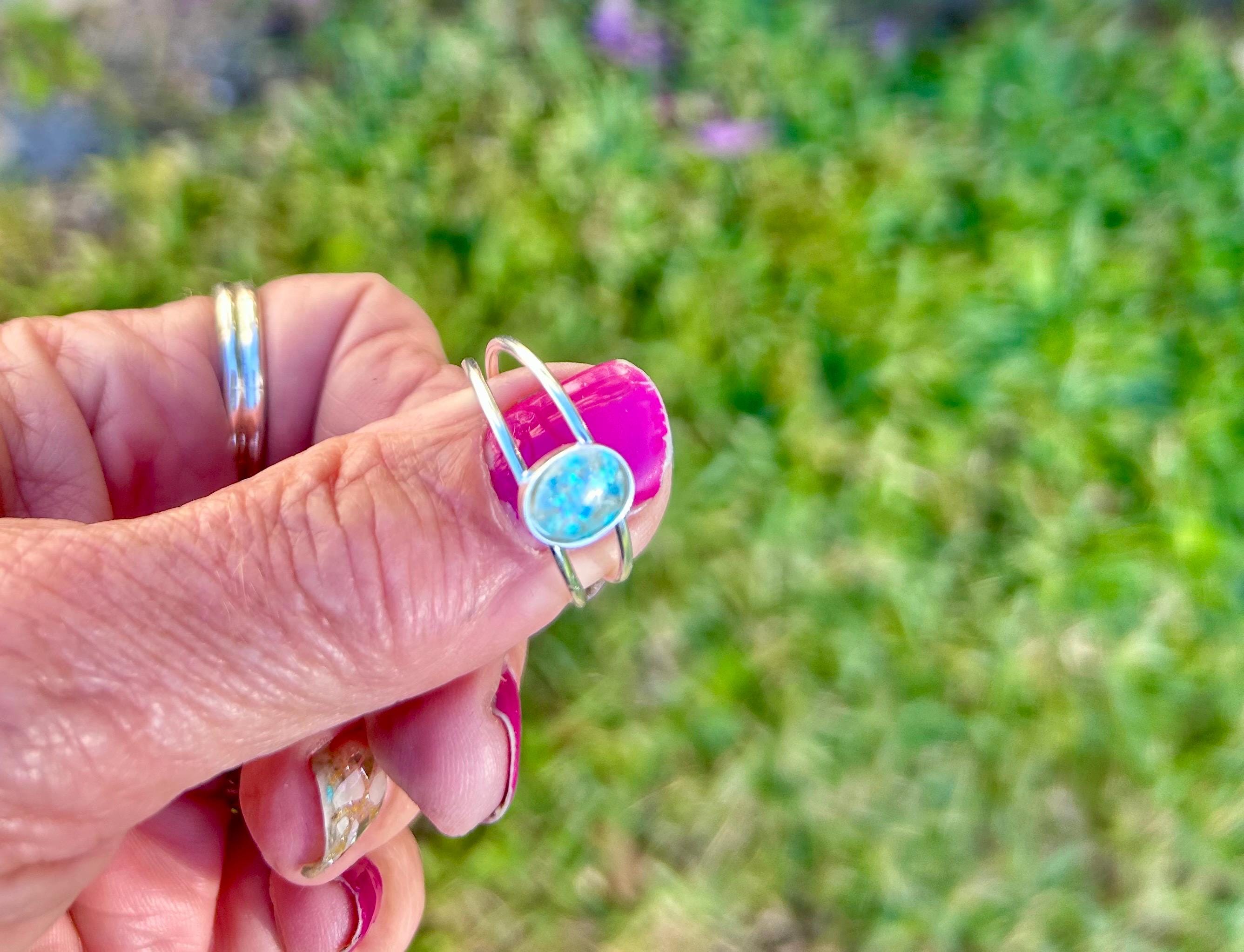 Cremation Ash jewelry, Creamation Ash Ring: Pet Memorial Jewelry, Memorial Keepsake Ring, Meaningful gifts