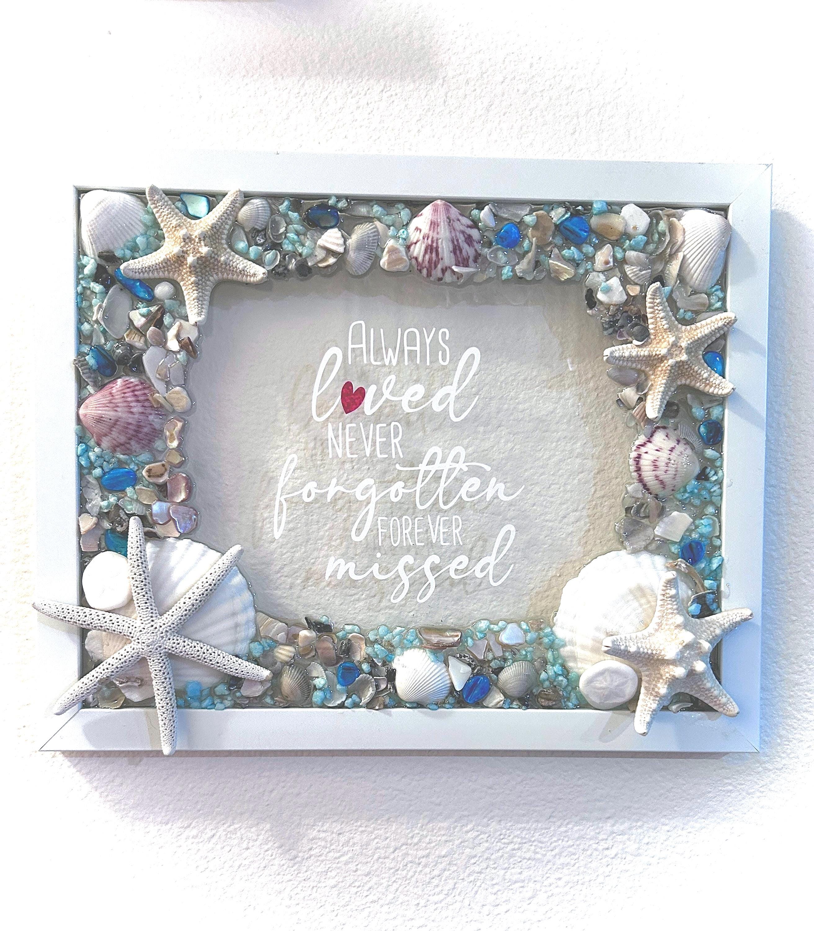 Cremation Ash Beach Wall Art: Seashell Memorial Suncatcher