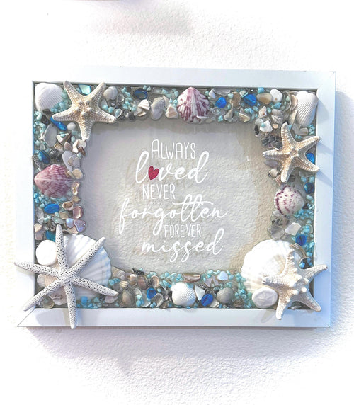 Cremation Ash Beach Wall Art: Seashell Memorial Suncatcher