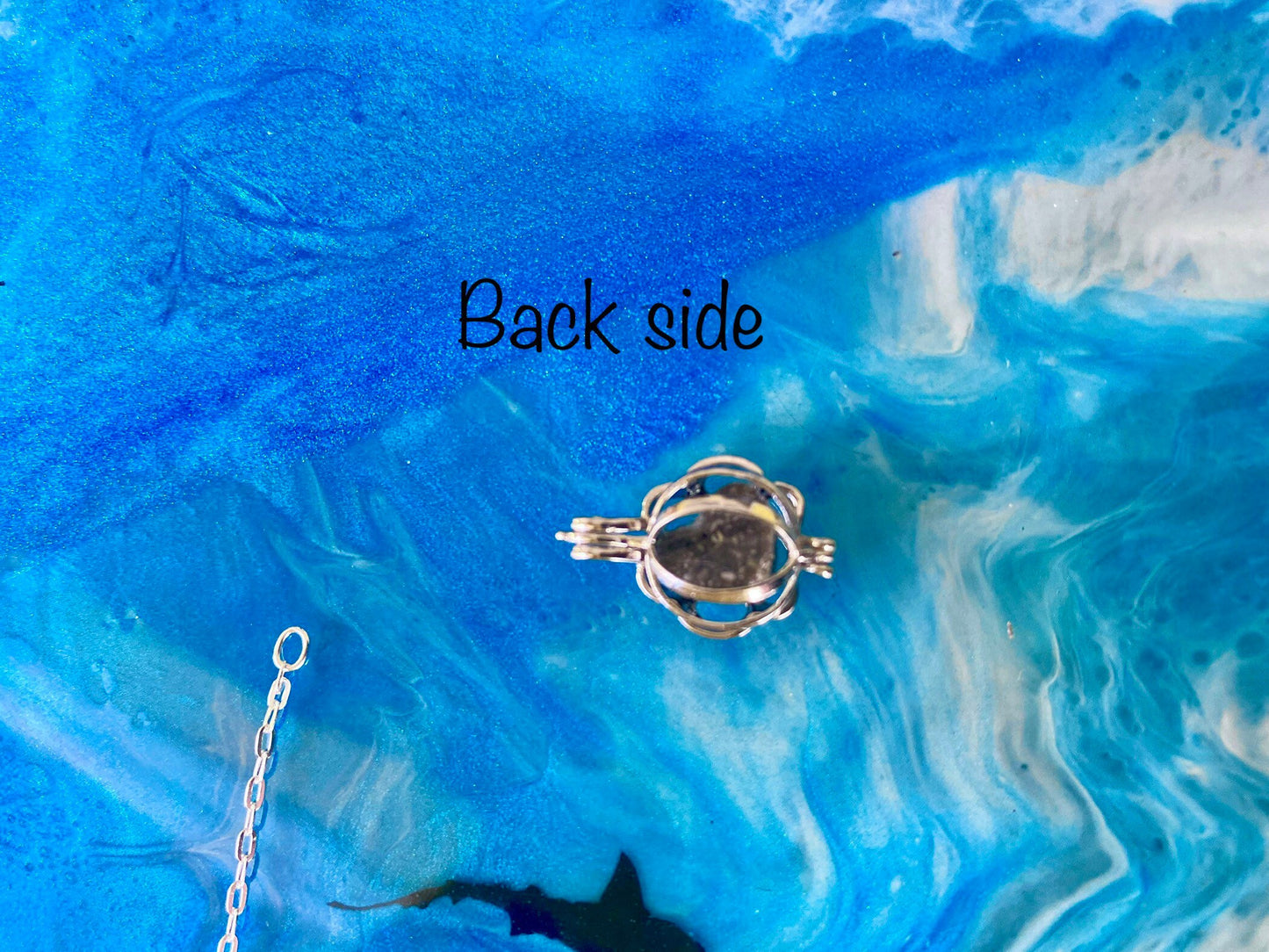 Sterling Silver Pet Paw Cremation Pendant: Ash Memorial Necklace