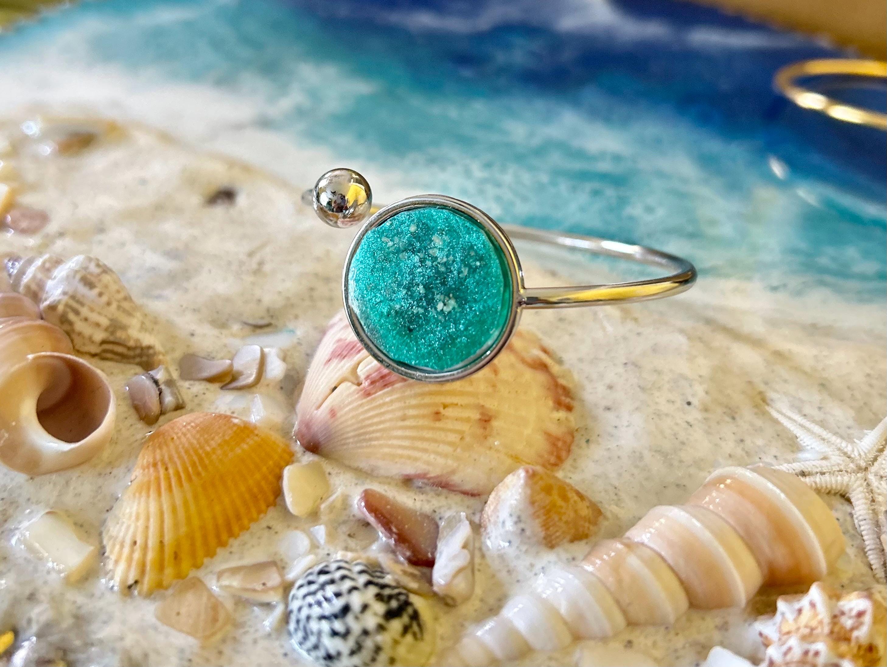 Cremation Ash Bangle-Pet Memorial-Memorial Jewelry-Keepsake bangle -Pet ashes