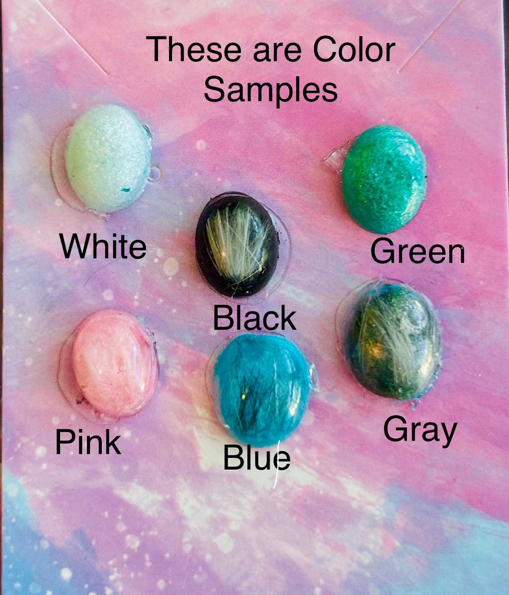 Cremation Ash Jewelry Opal Pet Memorial Earrings:Sterling Silver or Stainless Cremation Jewelry, Memorial Keepsake,Earrings for Ashes or Fur