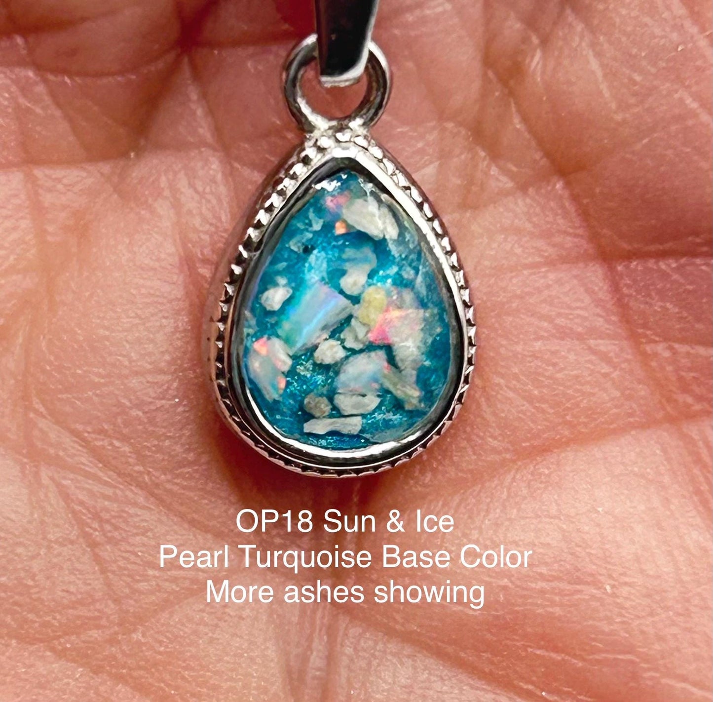 Cremation Ash Jewelry Opal Human, Pet Memorial Necklace: Cremation Jewelry, Memorial Keepsake, Pendant for Ashes or Fur