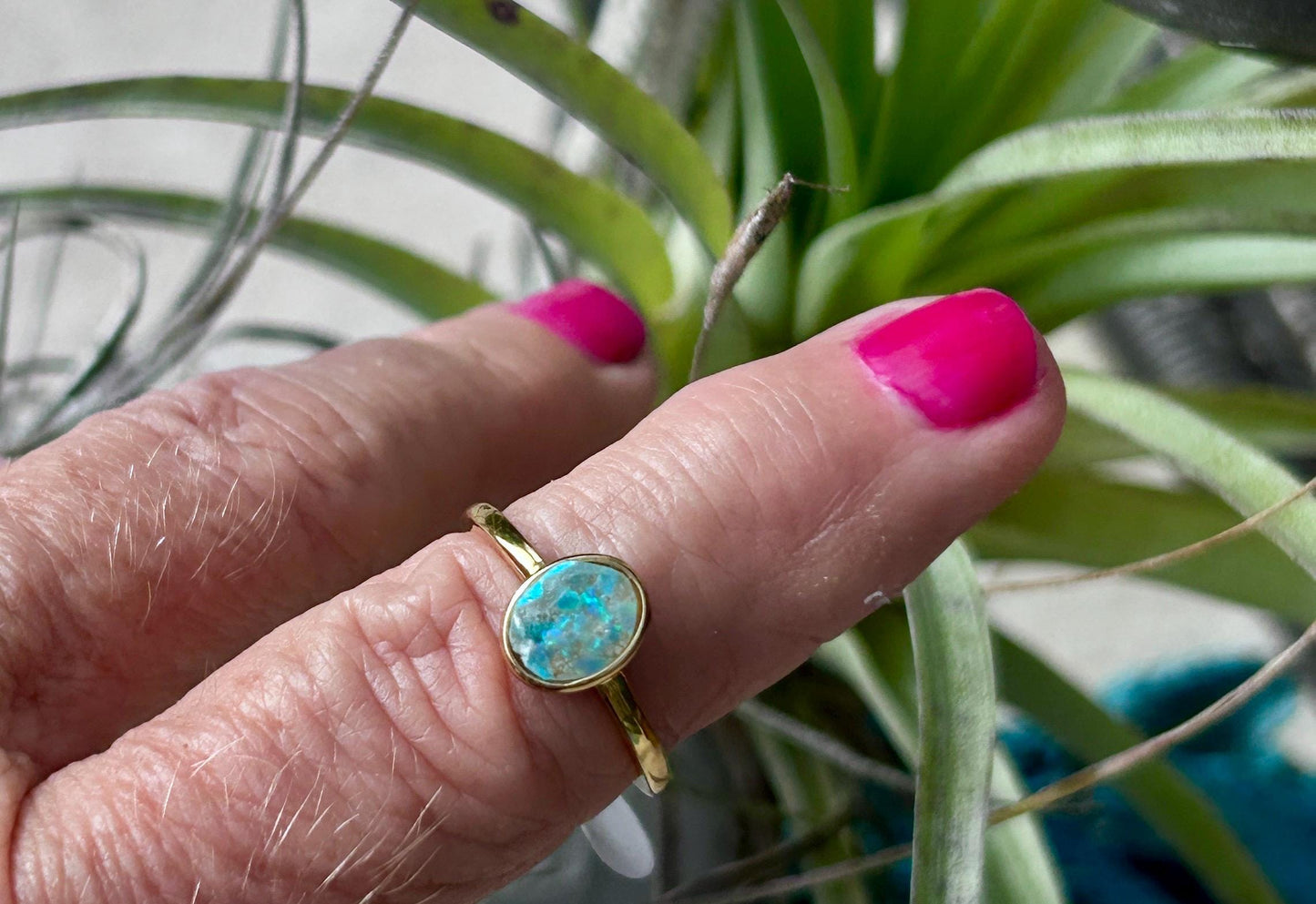 Cremation Ash Opal Ring: Pet Memorial Jewelry, Keepsake ashes Jewelry, Meaningful Gifts,