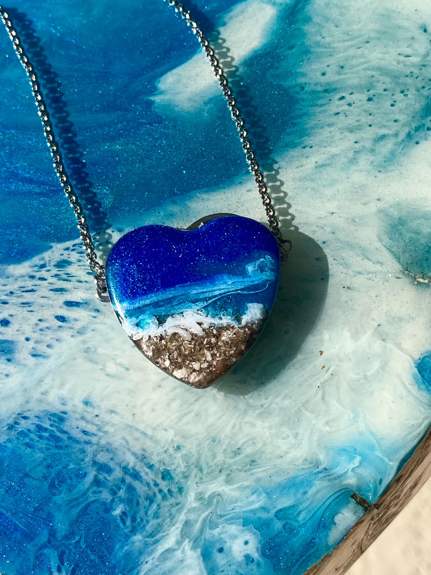 Cremation Ashes Jewelry: Pet Memorial Jewelry,Keepsake  Memorial beach Jewelry, Personalized Necklace, Meaningful Gifts