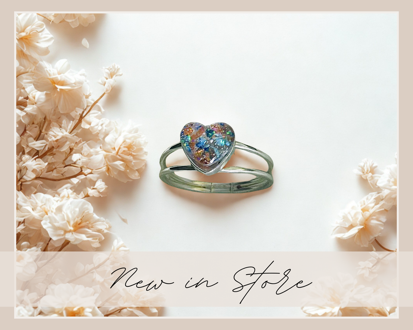 Cremation Ash jewelry, Cremation Ash Heart Ring: Pet Memorial Jewelry, Memorial Keepsake Ring, Meaningful gifts
