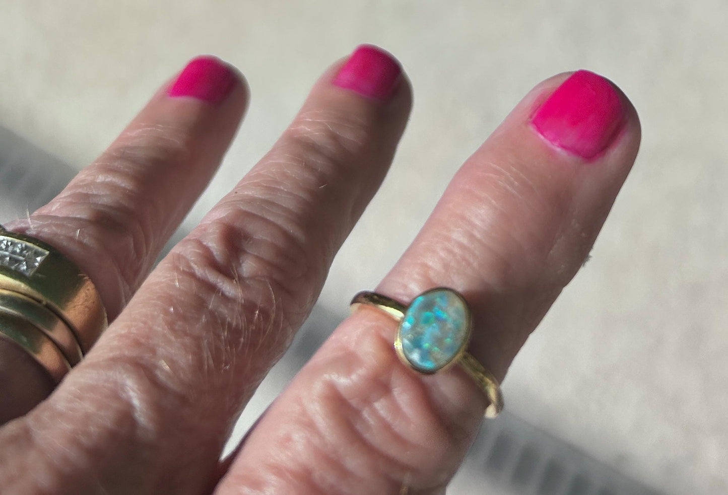 Cremation Ash Opal Ring: Pet Memorial Jewelry, Keepsake ashes Jewelry, Meaningful Gifts,