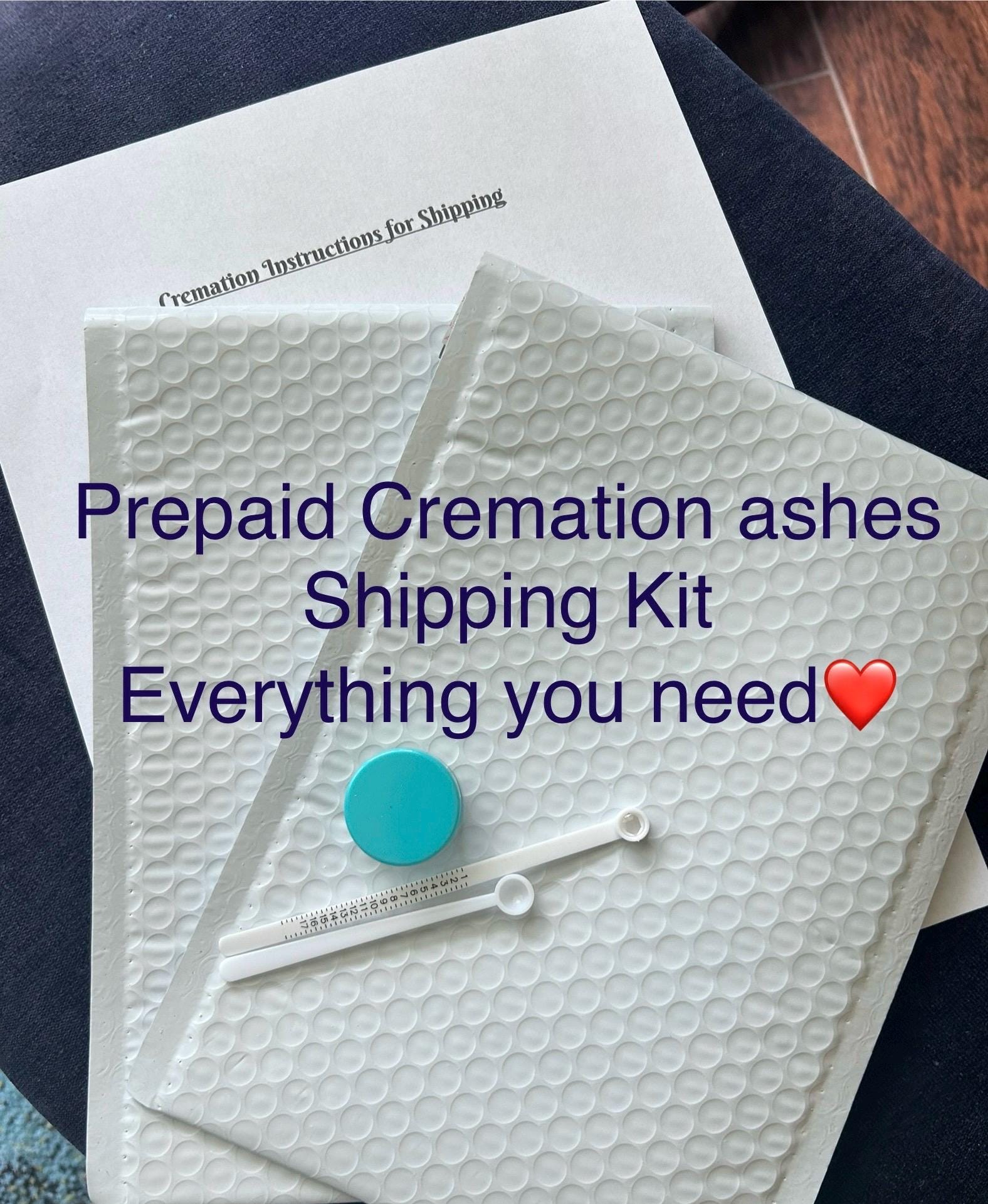 Cremation Collection Kit | Prepaid Shipping Kit | Collection Kit | Keepsake Collection Kit