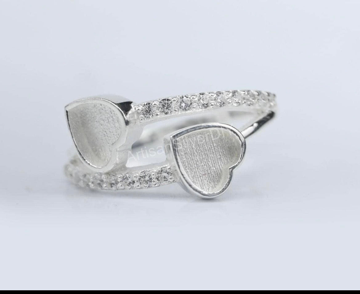 Cremation Ash jewelry, Cremation Ash Heart Ring: Pet Memorial Jewelry, Memorial Keepsake Ring, Meaningful gifts