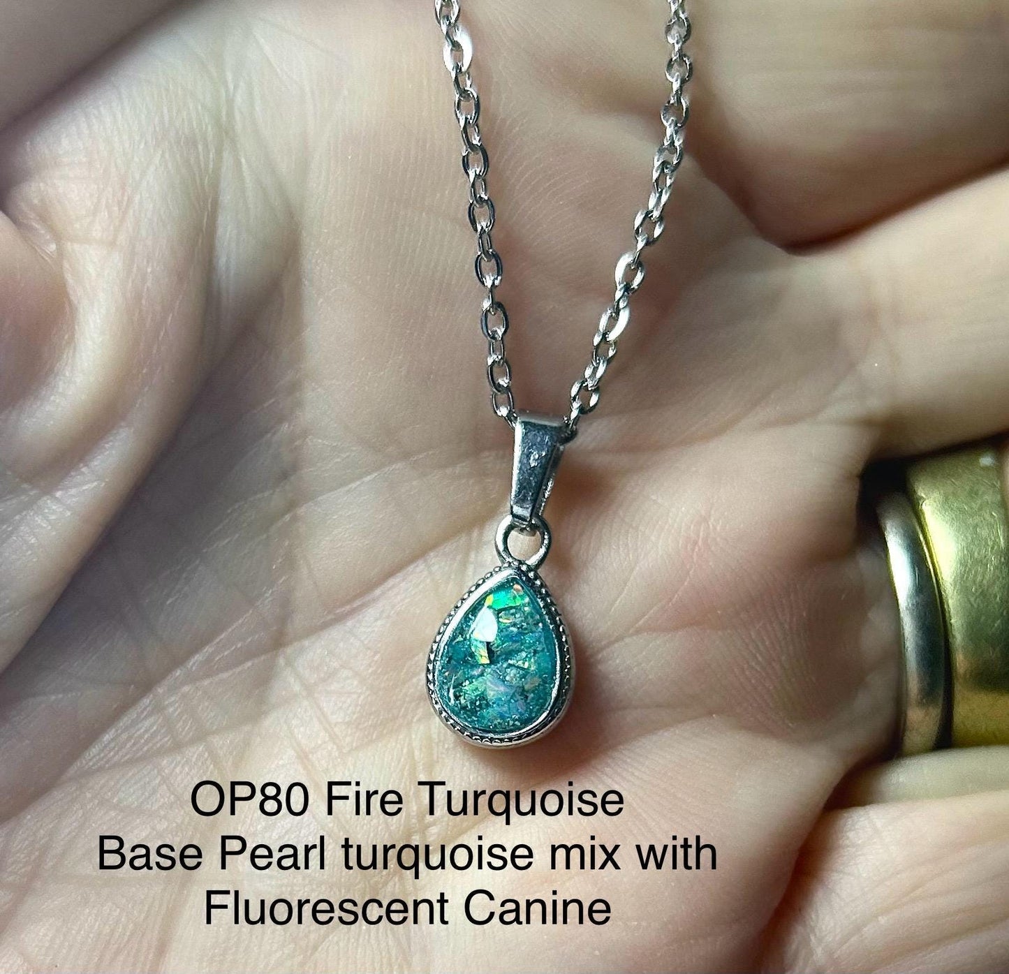Cremation Ash Jewelry Opal Human, Pet Memorial Necklace: Cremation Jewelry, Memorial Keepsake, Pendant for Ashes or Fur