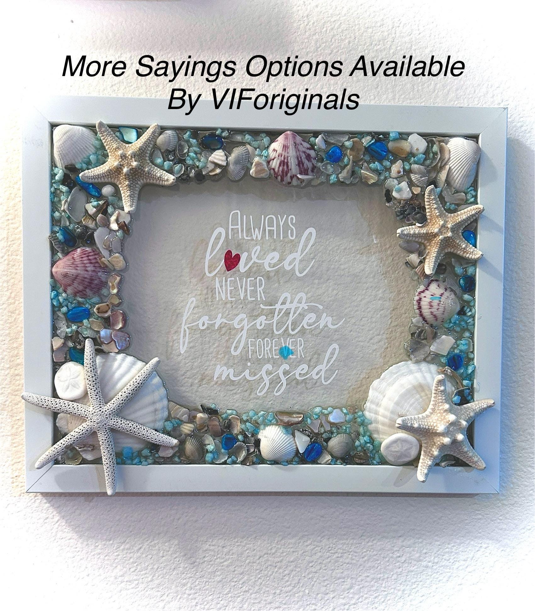 Cremation Ash Beach Wall Art: Seashell Memorial Suncatcher